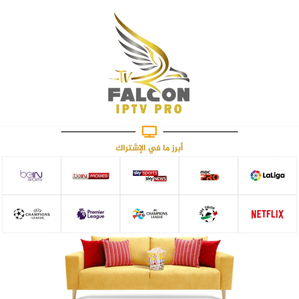 FALCON TV PRO - اشتراك فالكون سنوي - الصورة 2